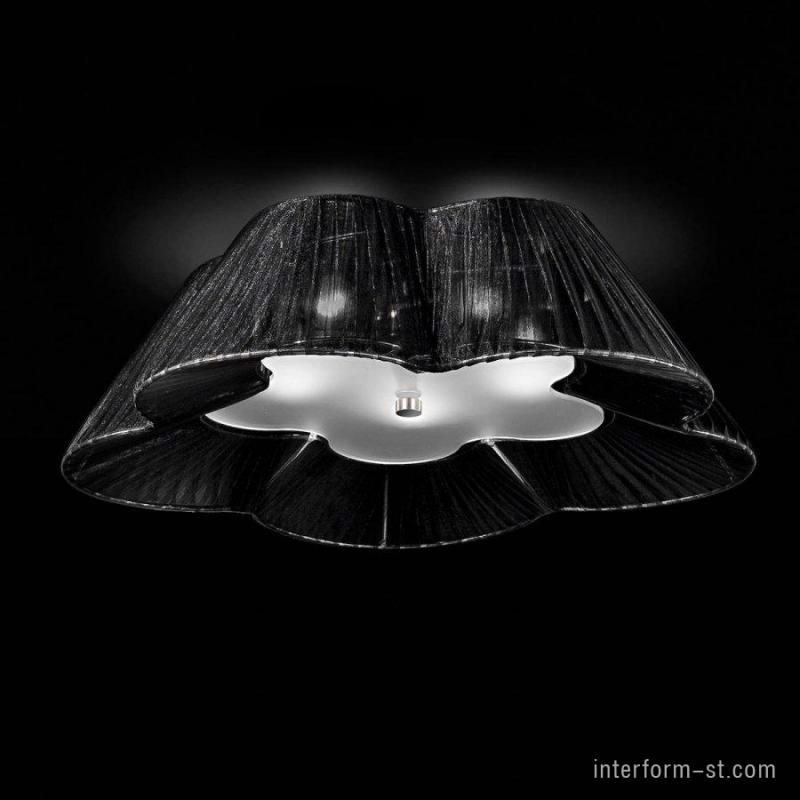 Потолочный светильник IDL 9032/5PFM Black organza