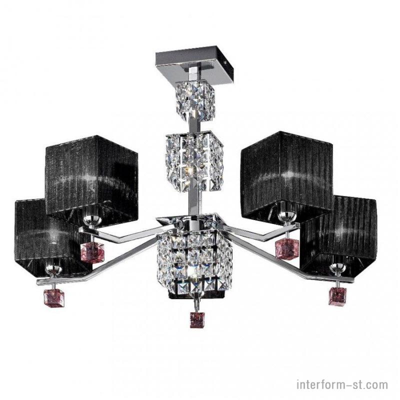 Потолочная люстра IDL 387/5PF Chrome