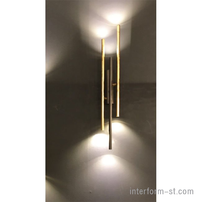 Настенный светильник IDL Flower miu 656/3A oro antico opaco