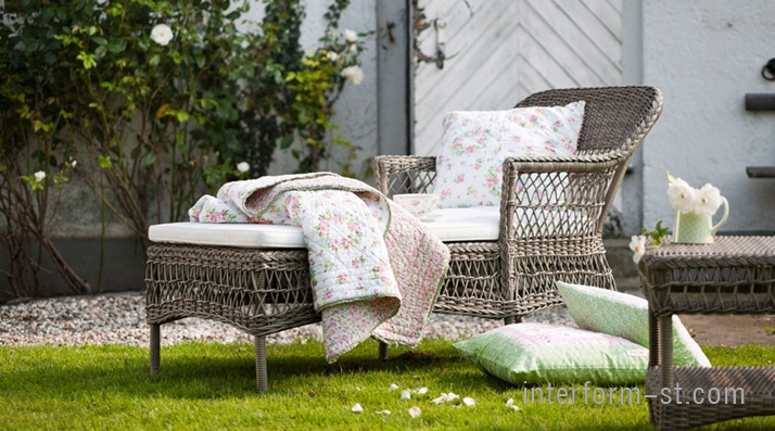 Мебель для улицы Sika, коллекция Georgia Garden, Charlot кресло, Susy столик