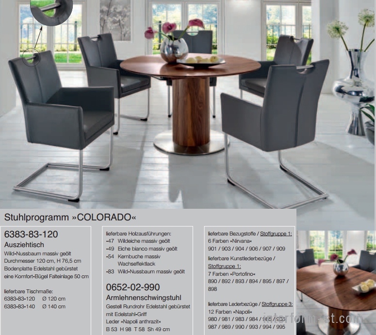 Стул серия COLORADO, NIEHOFF купить от фабрики NIEHOFF в компании Interform studio с доставкой по России