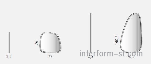 Зеркало ROUNDED.EFORMA купить от фабрики EFORMA в компании Interform studio с доставкой по России