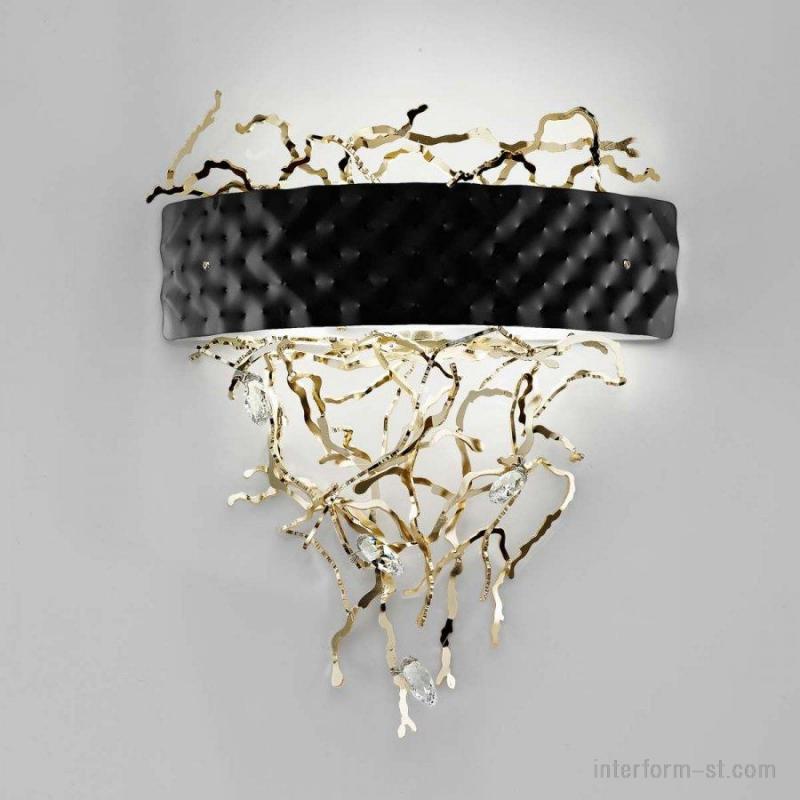 Бра IDL 463/1A black + gold