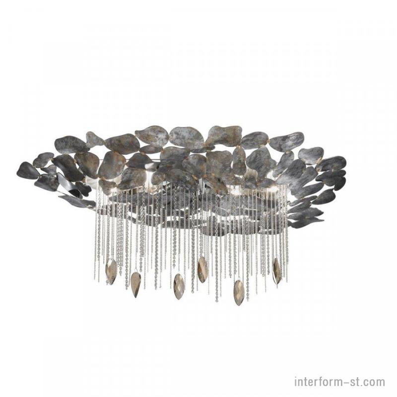 Потолочный светильник IDL 469/6PF Silver corten with chromed chains