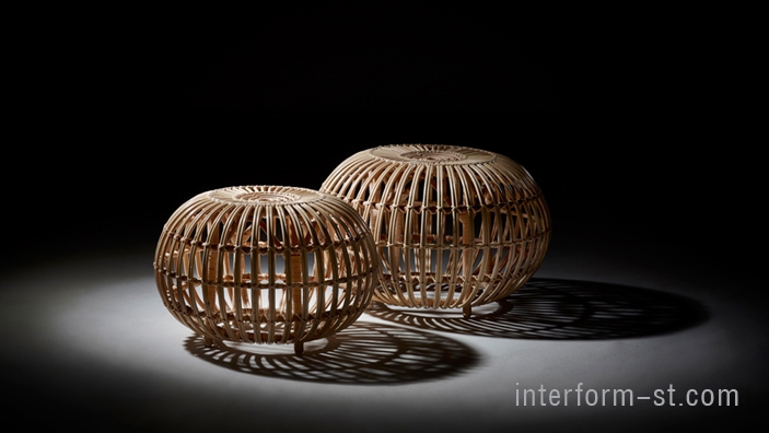 Мебель для улицы Sika, коллекция Icons, FA-55 пуф, дизайн Franco Albini