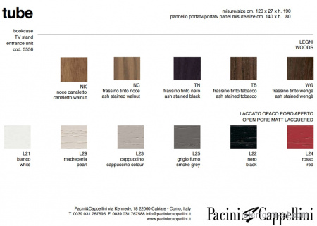 ТВ панель TUBE, PACINI&CAPPELLINI купить от фабрики PACINI&CAPPELLINI в компании Interform studio с доставкой по России