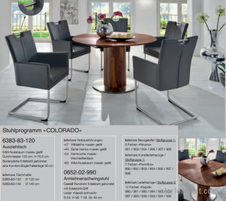 Стул серия COLORADO, NIEHOFF купить от фабрики NIEHOFF в компании Interform studio с доставкой по России