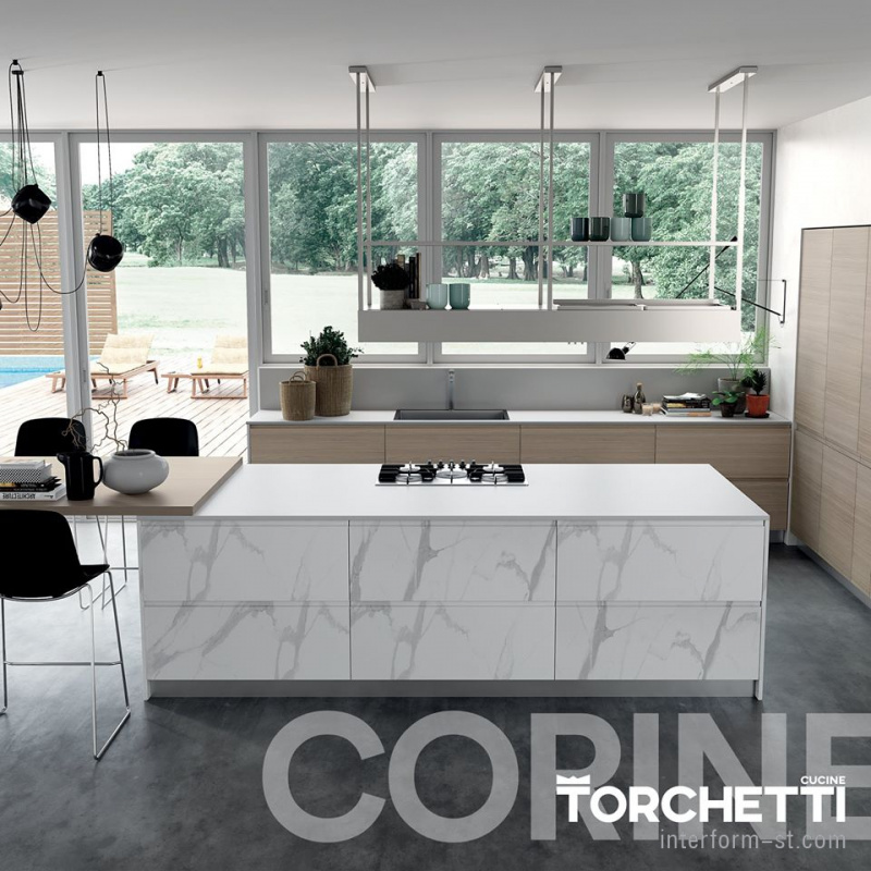 Кухня TORCHETTI CUCINE, модель Corine купить от фабрики TORCHETTI CUCINE в компании Interform studio с доставкой по России