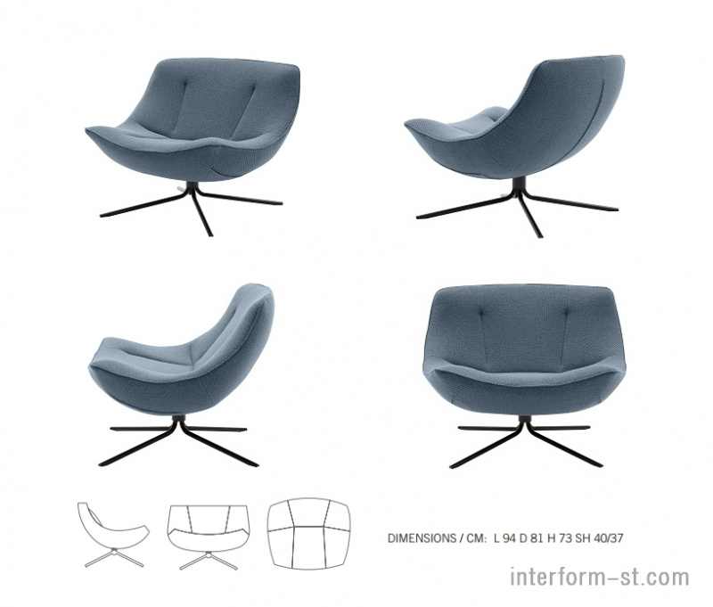 Кресло VERA, SOFT LINE купить от фабрики SOFT LINE в компании Interform studio с доставкой по России