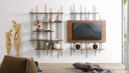 ТВ панель TUBE, PACINI&CAPPELLINI купить от фабрики PACINI&CAPPELLINI в компании Interform studio с доставкой по России
