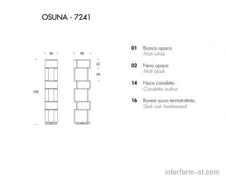 Стеллаж OSUNA, TONIN CASA купить от фабрики TONIN CASA в компании Interform studio с доставкой по России