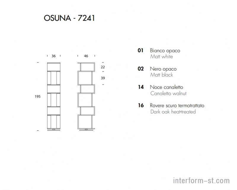 Стеллаж OSUNA, TONIN CASA купить от фабрики TONIN CASA в компании Interform studio с доставкой по России