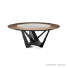 Стол SKORPIO (Ker-Wood Round), СATTELAN купить от фабрики CATTELAN в компании Interform studio с доставкой по России